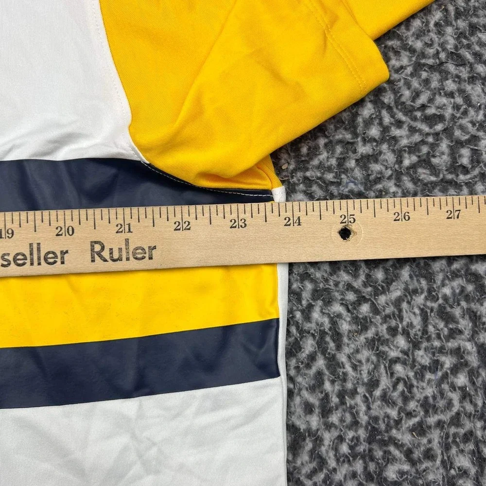Air Jordan Michigan Wolverines Dri-Fit Polo Shirt Men Large White Jumpman New L